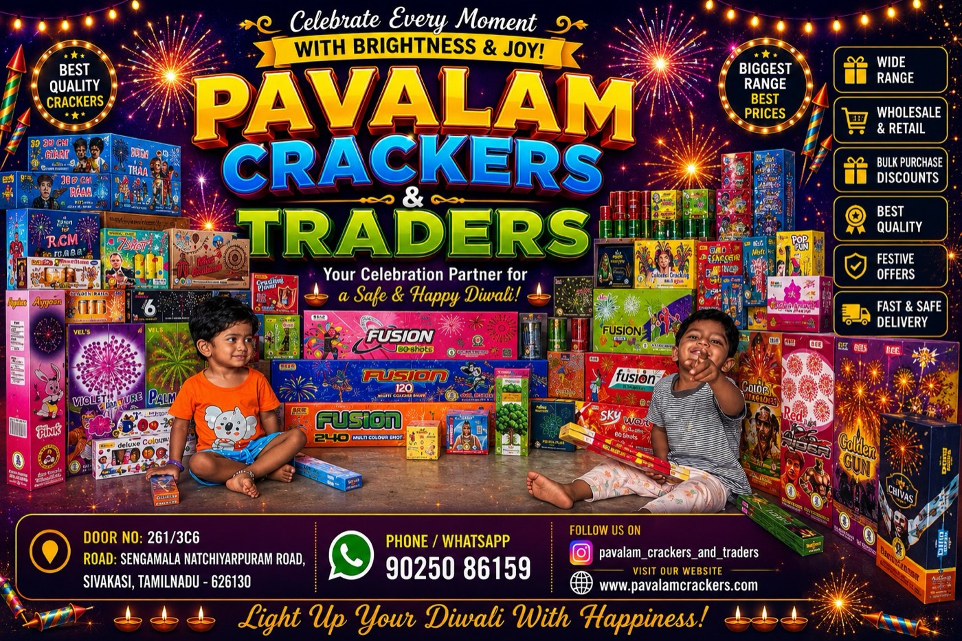 Pavalam Crackers and Traders - Wide Range, Best Prices, Fast and Safe Delivery