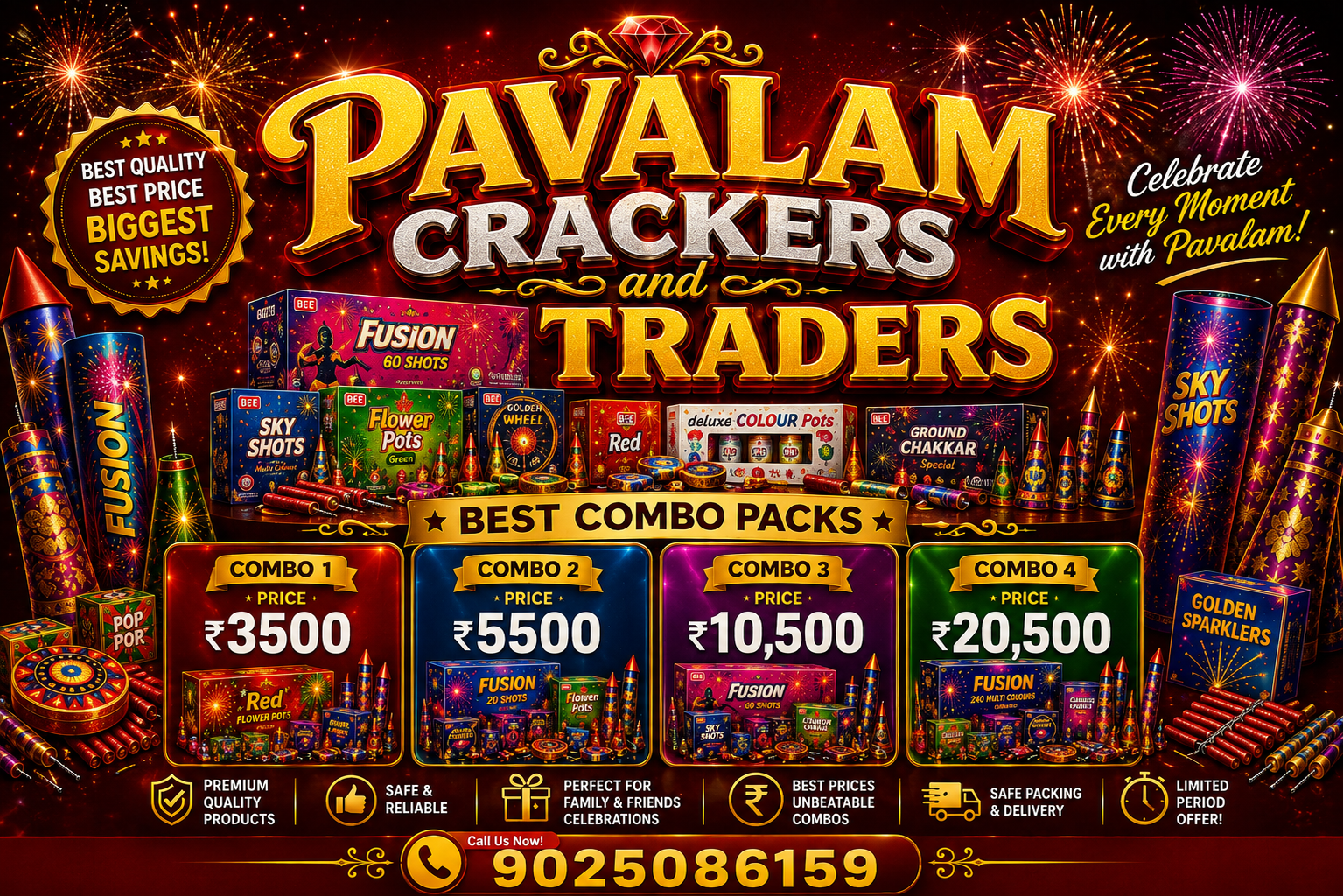 Pavalam Crackers and Traders - Best Combo Packs, Biggest Savings